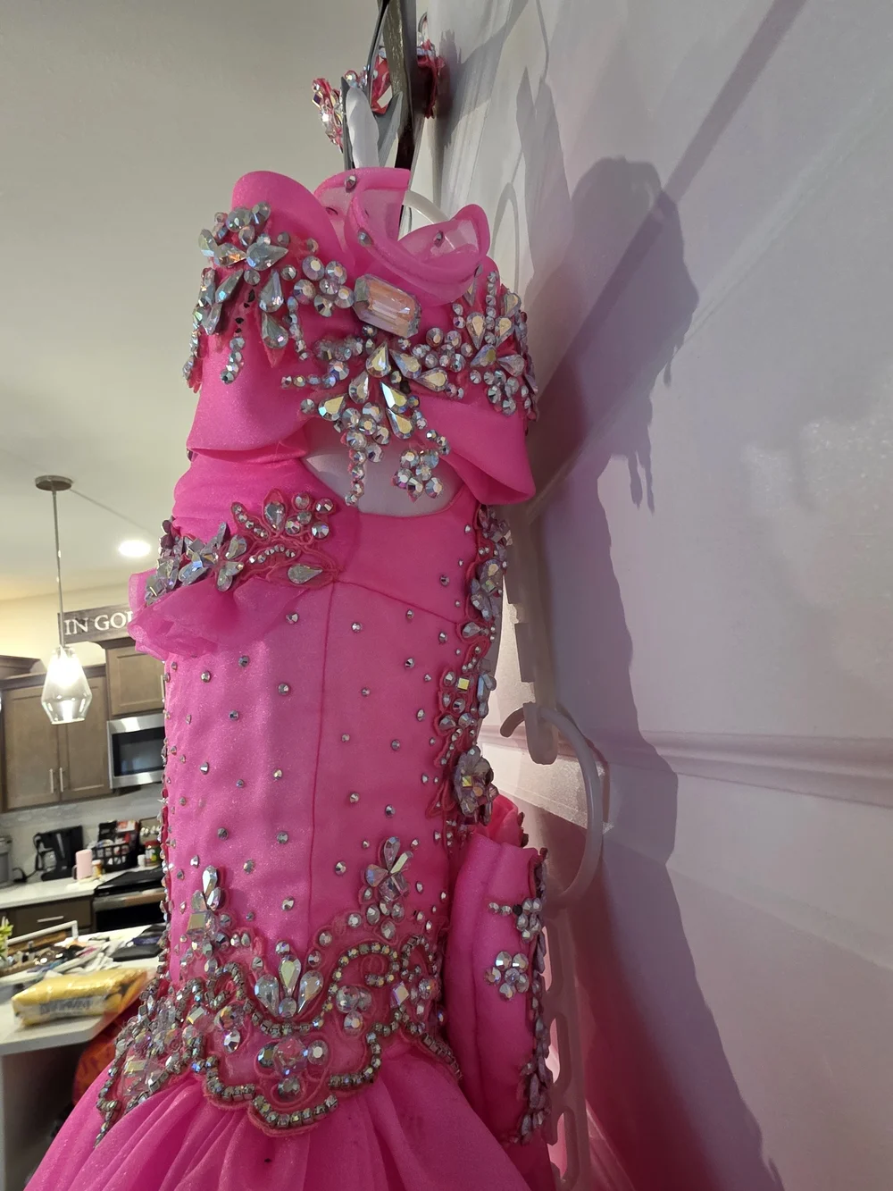 Full GLITZ Custom made Pageant Cupcake Dress w Accessories